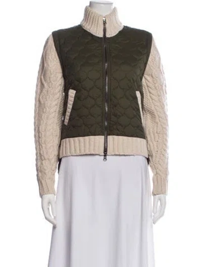 Pre-owned Veronica Beard Wool Colorblock Pattern Jacket