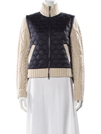 Pre-owned Veronica Beard Wool Colorblock Pattern Jacket