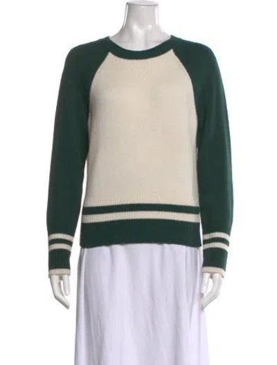 Pre-owned Veronica Beard Wool Colorblock Pattern Sweater In Multi