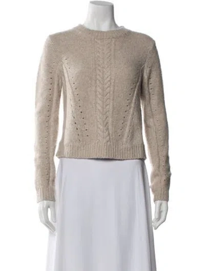 Pre-owned Veronica Beard Wool Crew Neck Sweater In Grey