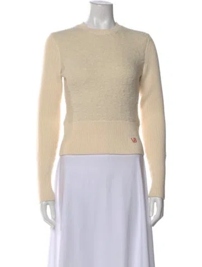 Pre-owned Veronica Beard Wool Crew Neck Sweater In Neutral