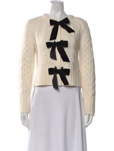 Pre-owned Veronica Beard Wool Crew Neck Sweater In Neutral