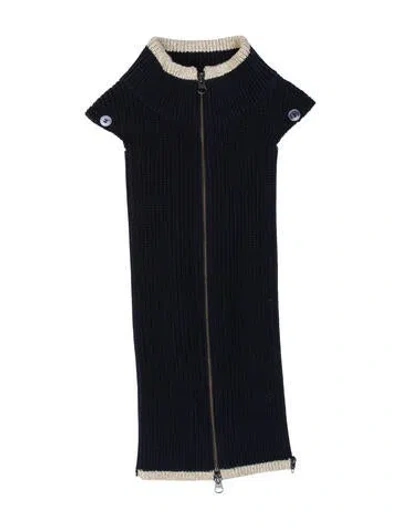 Pre-owned Veronica Beard Wool Dickey In Blue