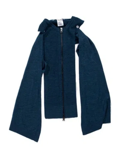 Pre-owned Veronica Beard Wool Dickey In Blue