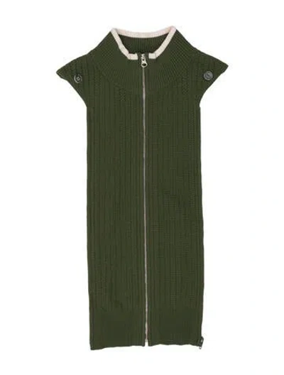 Pre-owned Veronica Beard Wool Dickey In Green