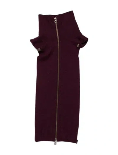 Pre-owned Veronica Beard Wool Dickey In Purple