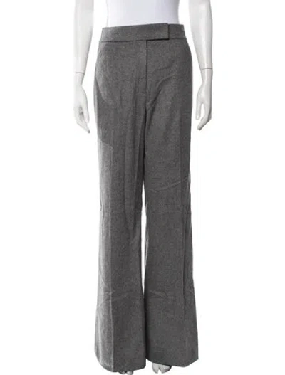 Pre-owned Veronica Beard Wool Flared Pants In Grey