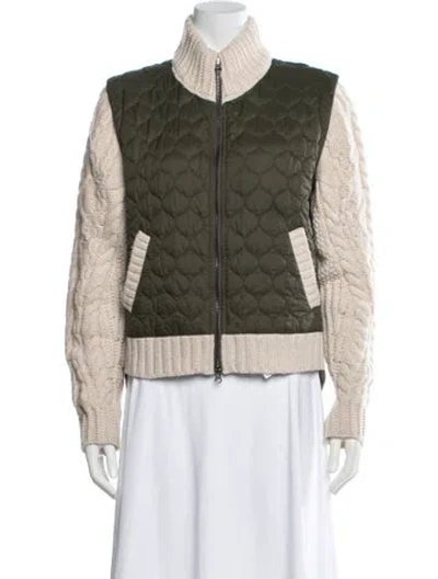 Pre-owned Veronica Beard Wool Jacket In Green