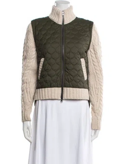 Pre-owned Veronica Beard Wool Jacket In Green