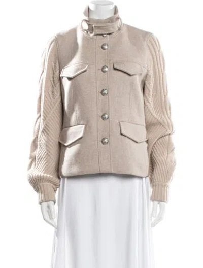 Pre-owned Veronica Beard Wool Jacket In Neutral