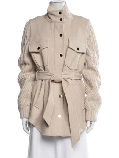 Pre-owned Veronica Beard Wool Jacket In Neutral