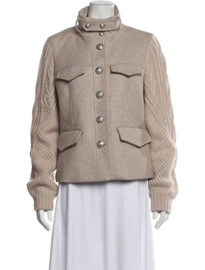 Pre-owned Veronica Beard Wool Jacket In Neutrals