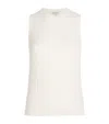 Veronica Beard Jerrel Merino Wool Tank Top In White