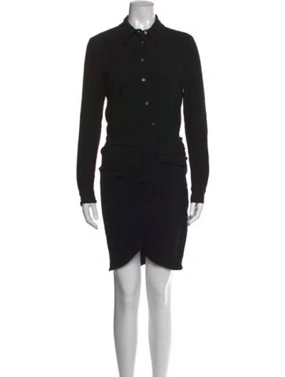 Pre-owned Veronica Beard Wool Knee-length Dress In Black