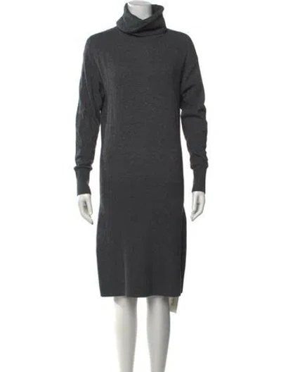 Pre-owned Veronica Beard Wool Knee-length Dress In Gray