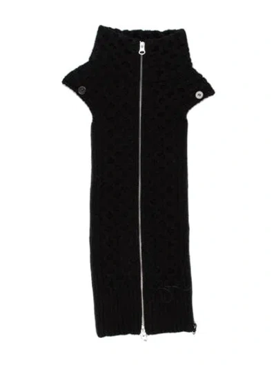 Pre-owned Veronica Beard Wool Lv Monogram Dickey In Black