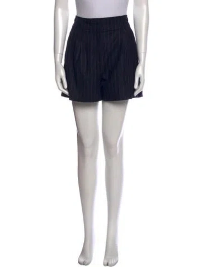 Pre-owned Veronica Beard Wool Mini Shorts In Black