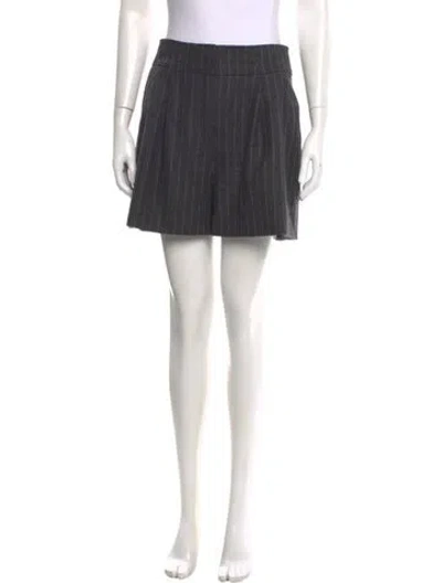 Pre-owned Veronica Beard Wool Mini Shorts In Gray