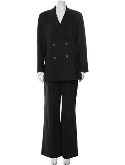 Pre-owned Veronica Beard Wool Pant Set In Black