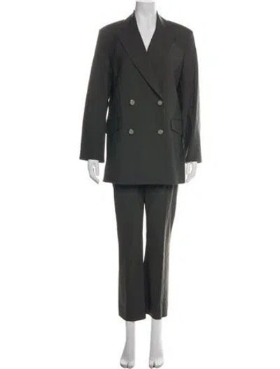 Pre-owned Veronica Beard Wool Pantsuit W/ Tags In Green