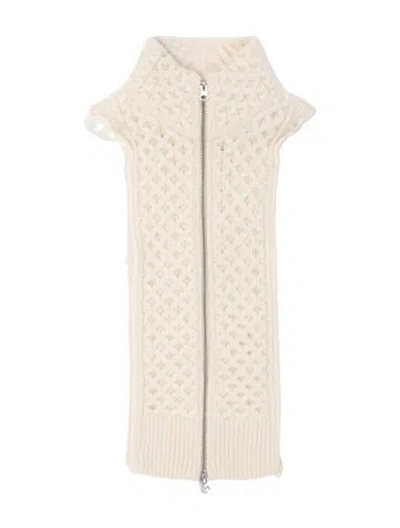 Pre-owned Veronica Beard Wool Patterned Dickey In Neutrals