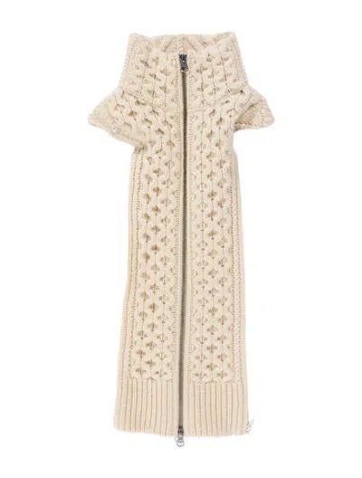 Pre-owned Veronica Beard Wool Patterned Dickey In Neutrals