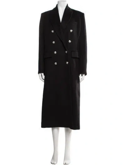Pre-owned Veronica Beard Wool Peacoat In Black