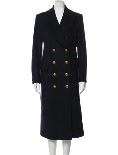 Pre-owned Veronica Beard Wool Peacoat In Blue