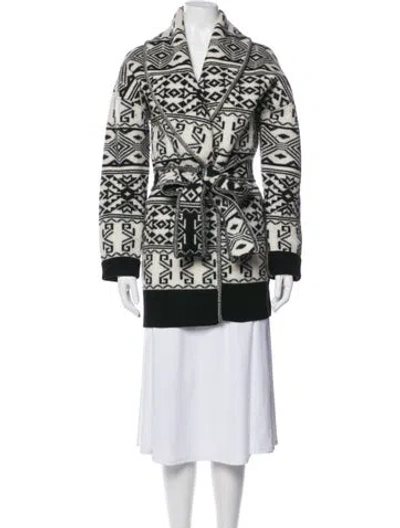 Pre-owned Veronica Beard Wool Printed Coat In Multi