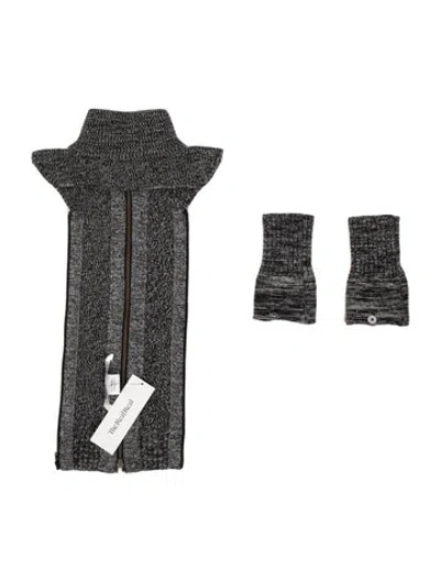 Pre-owned Veronica Beard Wool Printed Dickey In Gray