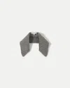 Veronica Beard Wool Ribbed Collar In Medium Heather Grey