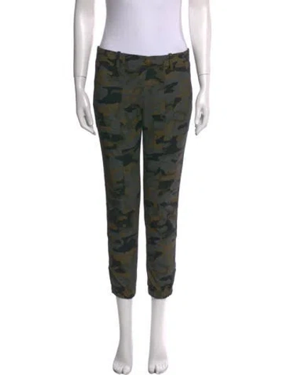 Pre-owned Veronica Beard Wool Skinny Leg Pants In Green