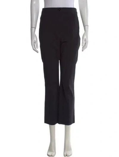 Pre-owned Veronica Beard Wool Straight Leg Pants In Black