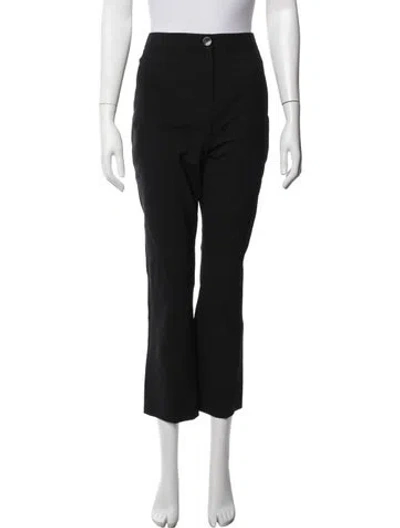 Pre-owned Veronica Beard Wool Straight Leg Pants In Black
