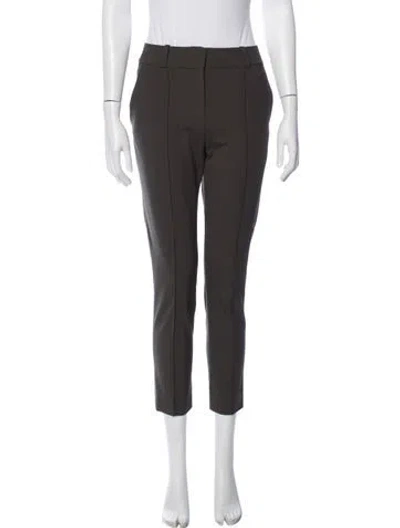 Pre-owned Veronica Beard Wool Straight Leg Pants In Gray