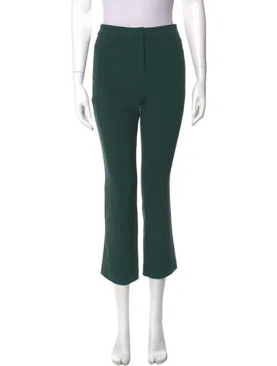 Pre-owned Veronica Beard Wool Straight Leg Pants In Green