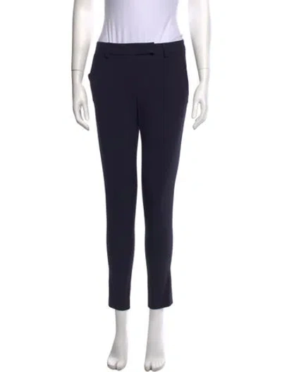 Pre-owned Veronica Beard Wool Straight Leg Pants W/ Tags In Black