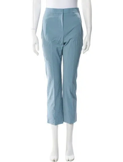 Pre-owned Veronica Beard Wool Straight Leg Pants W/ Tags In Blue