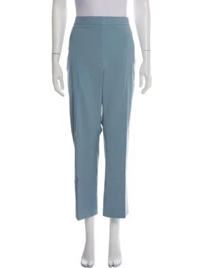 Pre-owned Veronica Beard Wool Straight Leg Pants W/ Tags In Blue