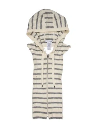 Pre-owned Veronica Beard Wool Striped Dickey W/ Tags In Neutral