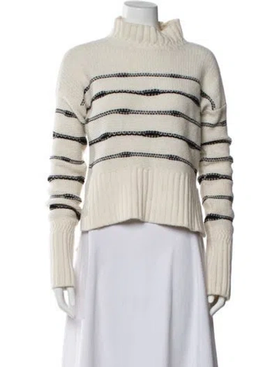 Pre-owned Veronica Beard Wool Striped Sweater