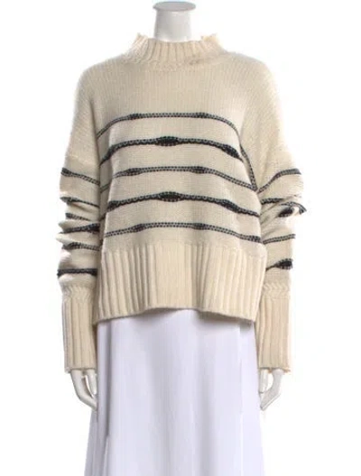 Pre-owned Veronica Beard Wool Striped Sweater
