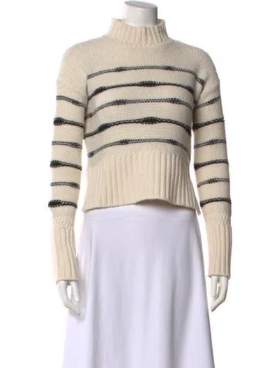 Pre-owned Veronica Beard Wool Striped Sweater