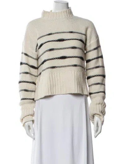 Pre-owned Veronica Beard Wool Striped Sweater