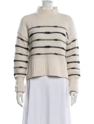Pre-owned Veronica Beard Wool Striped Sweater