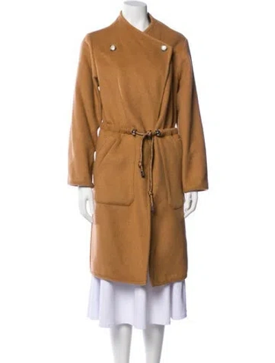 Pre-owned Veronica Beard Wool Trench Coat In Brown