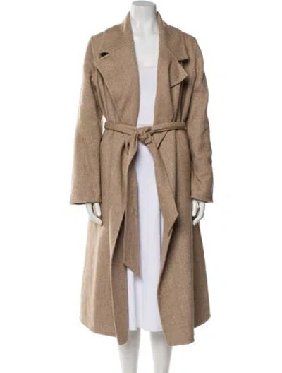 Pre-owned Veronica Beard Wool Trench Coat In Neutral