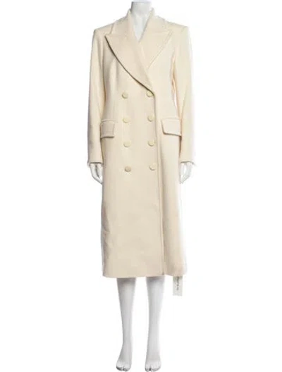 Pre-owned Veronica Beard Wool Trench Coat In Neutral