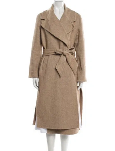Pre-owned Veronica Beard Wool Trench Coat In Neutral