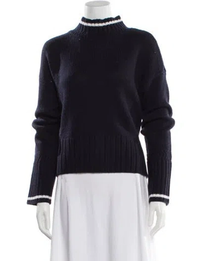 Pre-owned Veronica Beard Wool Turtleneck Sweater W/ Tags In Blue